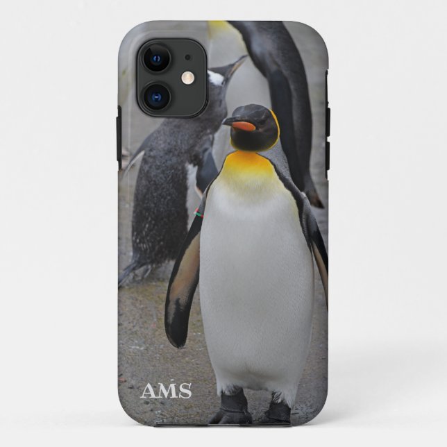 Funda De Case-Mate Para iPhone King Penguin y amigos Zoológico de Edimburgo Escoc (Reverso)