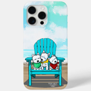 Funda Para iPhone 15 Pro Max KiniArt Beach Westies