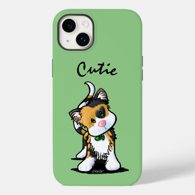 Funda De Case-Mate Para iPhone KiniArt Calico Cat (Reverso )