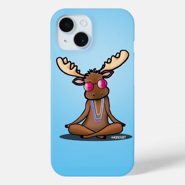 Funda De Case-Mate Para iPhone KiniArt Groovy Moose (Reverso )