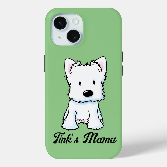 Funda De Case-Mate Para iPhone KiniArt Westie (Reverso )