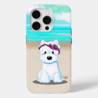 Funda Para iPhone 15 Pro KiniArt ™️ Westie Beach Blossom