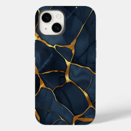 Funda Para iPhone 14 De Case-Mate Kintî japonés azul oscuro