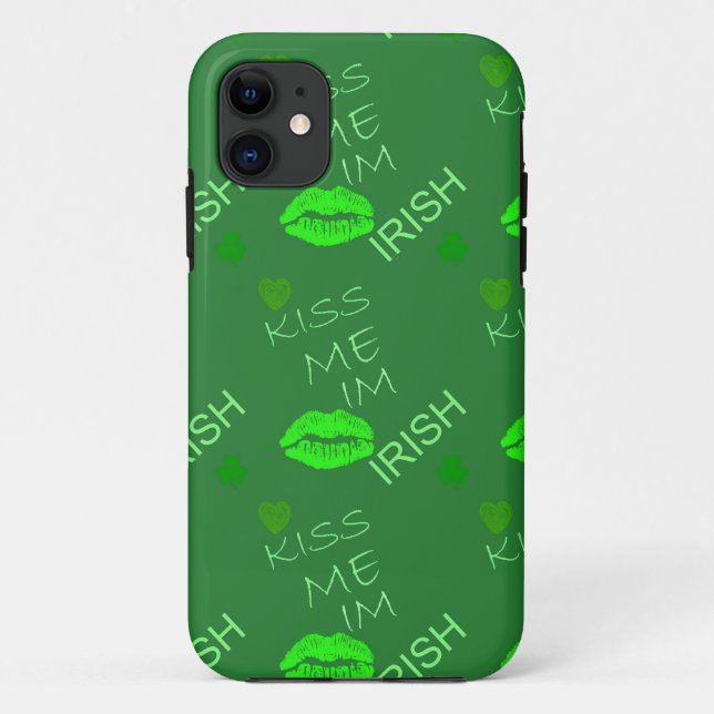 Funda De Case-Mate Para iPhone Kiss Me Im Irish (Reverso)