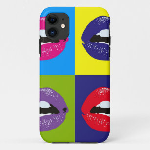 Funda Para iPhone 11 Kissy hace frente al caso de moda del arte pop