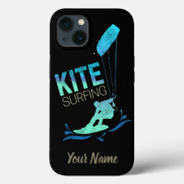 Funda Para iPhone 13 Kitesurfing Vintage Kiteboarder Kite Surfing