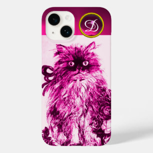title_seo2 KITTEN CON FUCHSIA ROSES DE COLOR ROSA GEMstone Mo