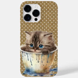 FUNDA PARA iPhone 14 PRO MAX DE Case-Mate KITTEN DE COLOR DE AGUA DE FLUJO ADORABLE EN LA CO