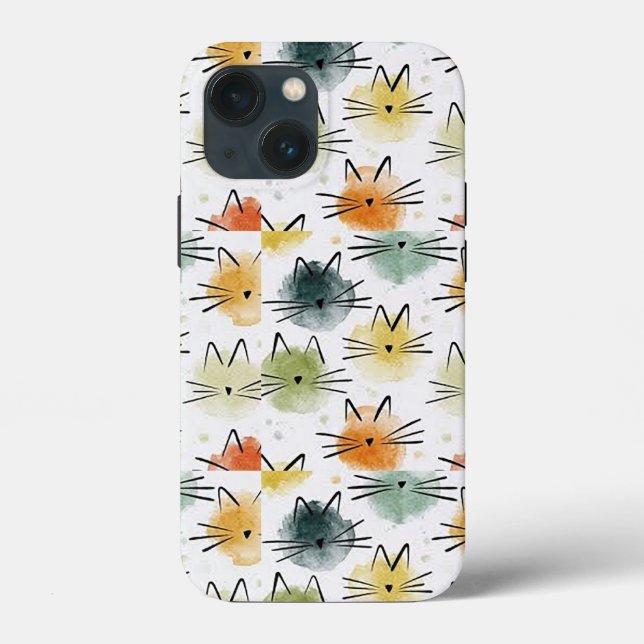 Funda De Case-Mate Para iPhone Kitty Cat Tough Apple iPhone 13 mini Funda (Reverso )