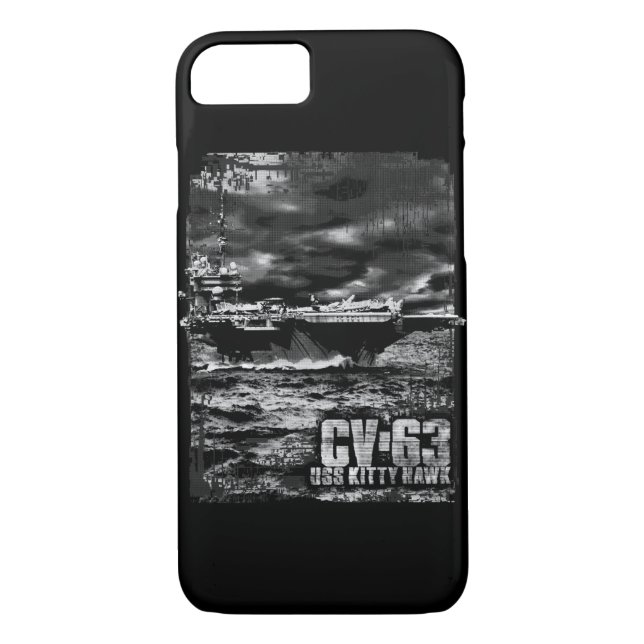 Funda De Case-Mate Para iPhone Kitty Hawk, portaaviones (Reverso)