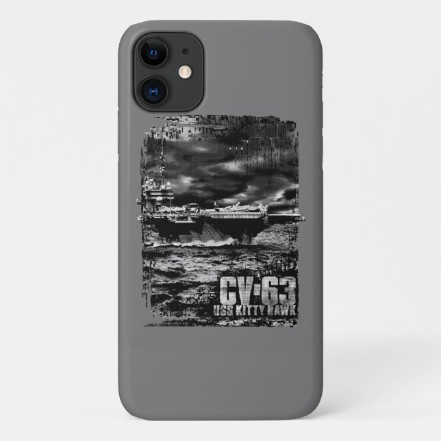 Funda De Case-Mate Para iPhone Kitty Hawk, portaaviones (Reverso)