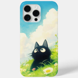 Funda Para iPhone 15 Pro Max Kitty Peaceful Meadow