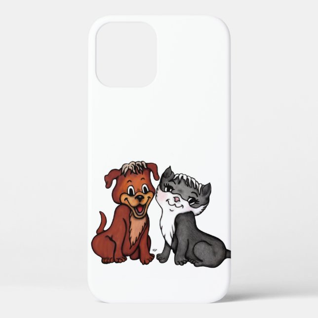 Funda De Case-Mate Para iPhone Kitty y Puppy (Reverso )