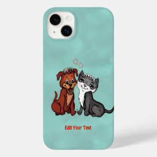 Funda Para iPhone 14 Plus De Case-Mate Kitty y Puppy , Editar tu texto
