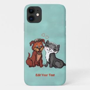 Funda Para iPhone 11 Kitty y Puppy , Editar tu texto