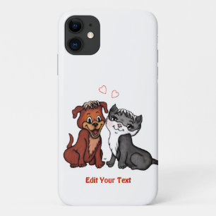 Funda Para iPhone 11 Kitty y Puppy , Editar tu texto