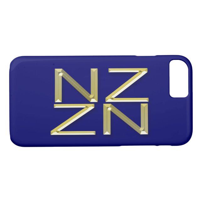 Funda De Case-Mate Para iPhone Kiwi Nueva Zelanda Diseño Arte Patriótico (Reverso (horizontal))