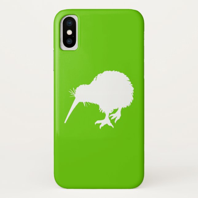 Funda De Case-Mate Para iPhone Kiwi verde y blanco (Reverso)