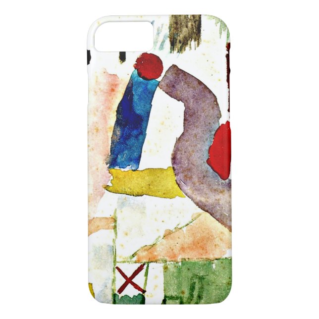 Funda De Case-Mate Para iPhone Klee - Agua patética, rojo (Reverso)