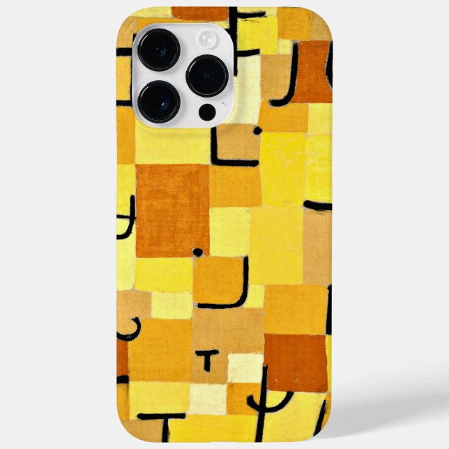 Funda De Case-Mate Para iPhone Klee - Caracteres en amarillo (Reverso)