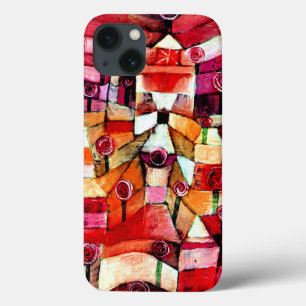 Funda Para iPhone 13 Klee - Jardín Rosa, arte abstracto,