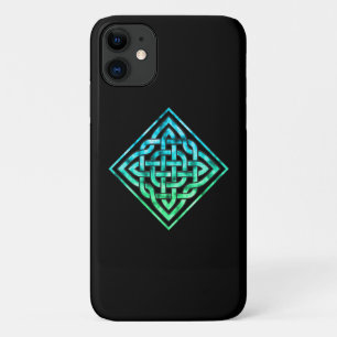 Funda Para iPhone 11 Knot celta - Funda Diamond Blue Green iPhone 11