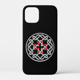 Knot Celtic Red Metallic iPhone 12 Mini Funda