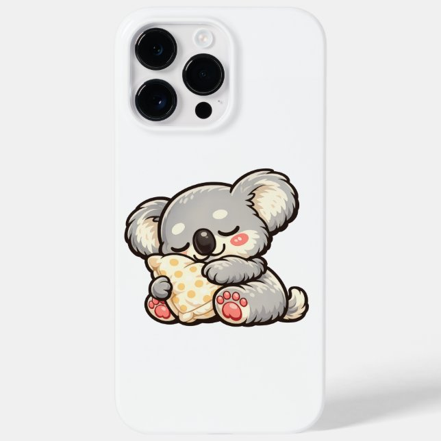 Funda De Case-Mate Para iPhone Koala Dormido Adorable con Almohada (Reverso)