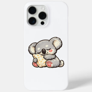 Funda Para iPhone 15 Pro Max Koala Dormido Adorable con Almohada