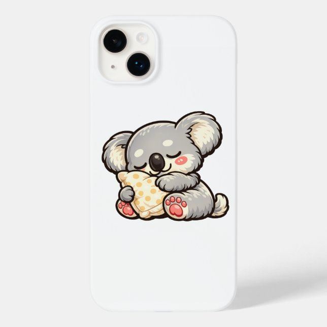 Funda De Case-Mate Para iPhone Koala Dormido Adorable con Almohada (Reverso )