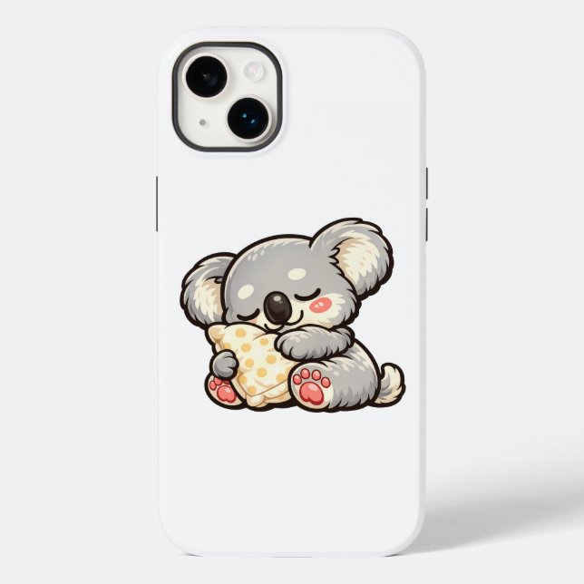 Funda De Case-Mate Para iPhone Koala Dormido con Almohada (Reverso )