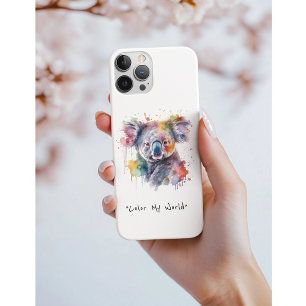 Funda Para iPhone 13 Koala se cuela en color, personalizado