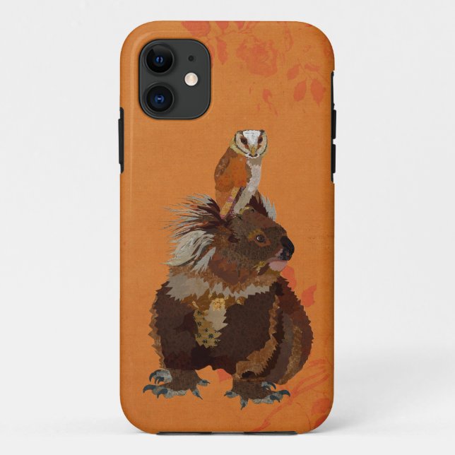FUNDA DE Case-Mate PARA iPhone KOALA Y OWL (Reverso)