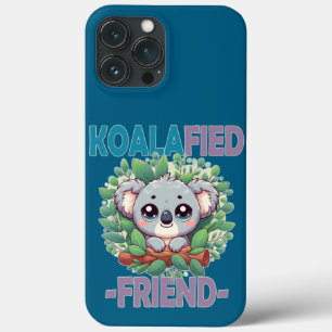 Funda Para iPhone 13 Pro Max Koalafied Friend divertido juego de palabras Cute 
