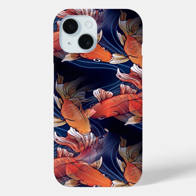 Funda De Case-Mate Para iPhone Koi Fish japonés (Reverso )