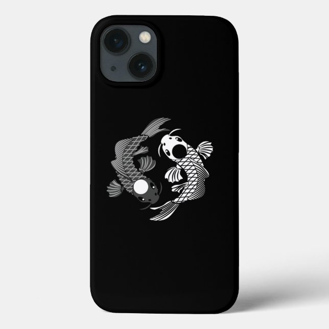 Funda De Case-Mate Para iPhone Koi Fish Karma Yin Yang regalo espiritual (Reverso)