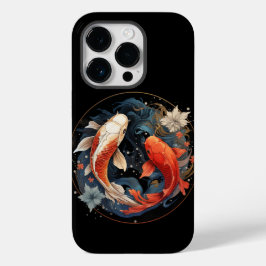 Funda Para iPhone 14 Pro De Case-Mate Koi Fish Red White Ying Yang Flujo de Agua Japonés
