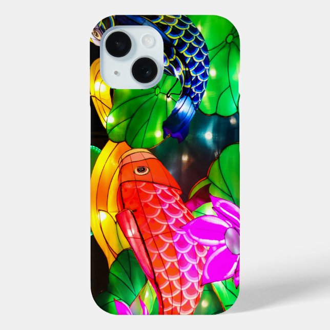 Funda De Case-Mate Para iPhone Koi Iluminado (Reverso )