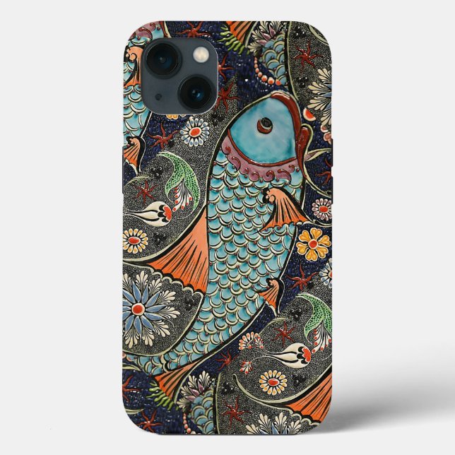 Funda De Case-Mate Para iPhone Koi Mosaic (Reverso )
