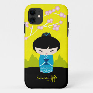 Funda Para iPhone 11 Kokeshi azul - serenidad