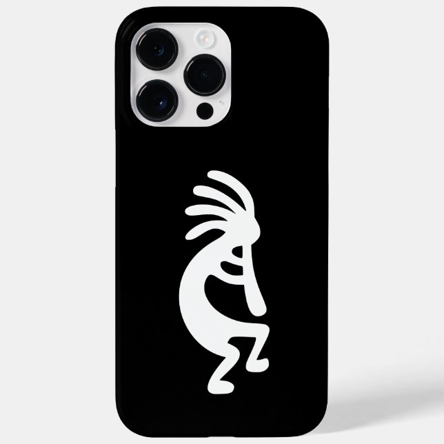 Funda De Case-Mate Para iPhone Kokopelli blanco y negro (Reverso)