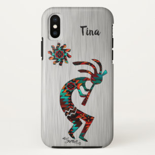FUNDA PARA iPhone X KOKOPELLI JUGANDO EL FLUTO