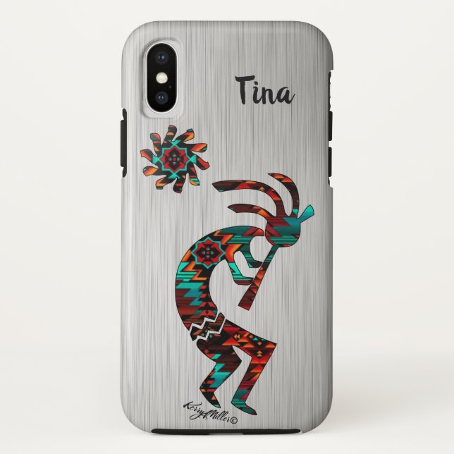 FUNDA DE Case-Mate PARA iPhone KOKOPELLI JUGANDO EL FLUTO (Reverso)