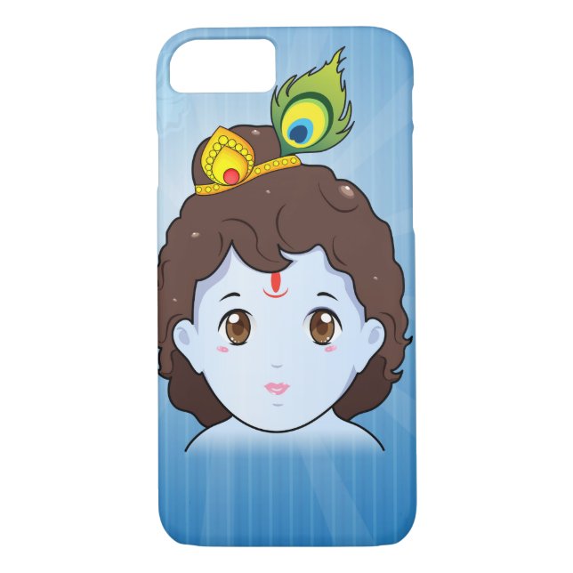 Funda De Case-Mate Para iPhone Krishna lindo (Reverso)