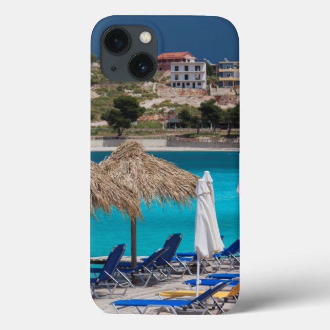 Funda De Case-Mate Para iPhone Ksamil, playa frente al mar (Reverso)