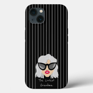 Funda Para iPhone 13 La abuela más fría con el nombre personalizado de