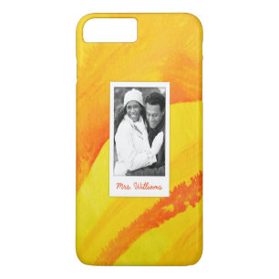 Funda Para iPhone 8 Plus/7 Plus La acuarela amarilla en el papel el añade la