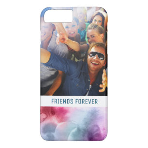 Funda Para iPhone 8 Plus/7 Plus La acuarela azul y rosada abstracta el   añade la
