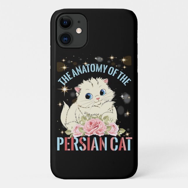 Funda De Case-Mate Para iPhone La Anatomía Del Gato Persa (Reverso)