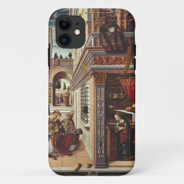Funda De Case-Mate Para iPhone La Anunciación, con San Emidio (Reverso)